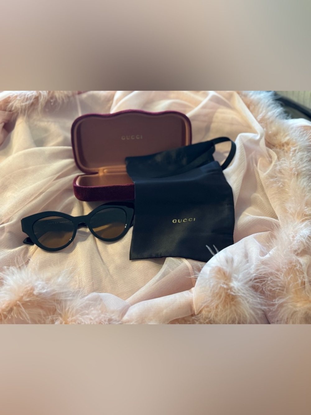 Gucci Double G Cat-Eye Sunglasses